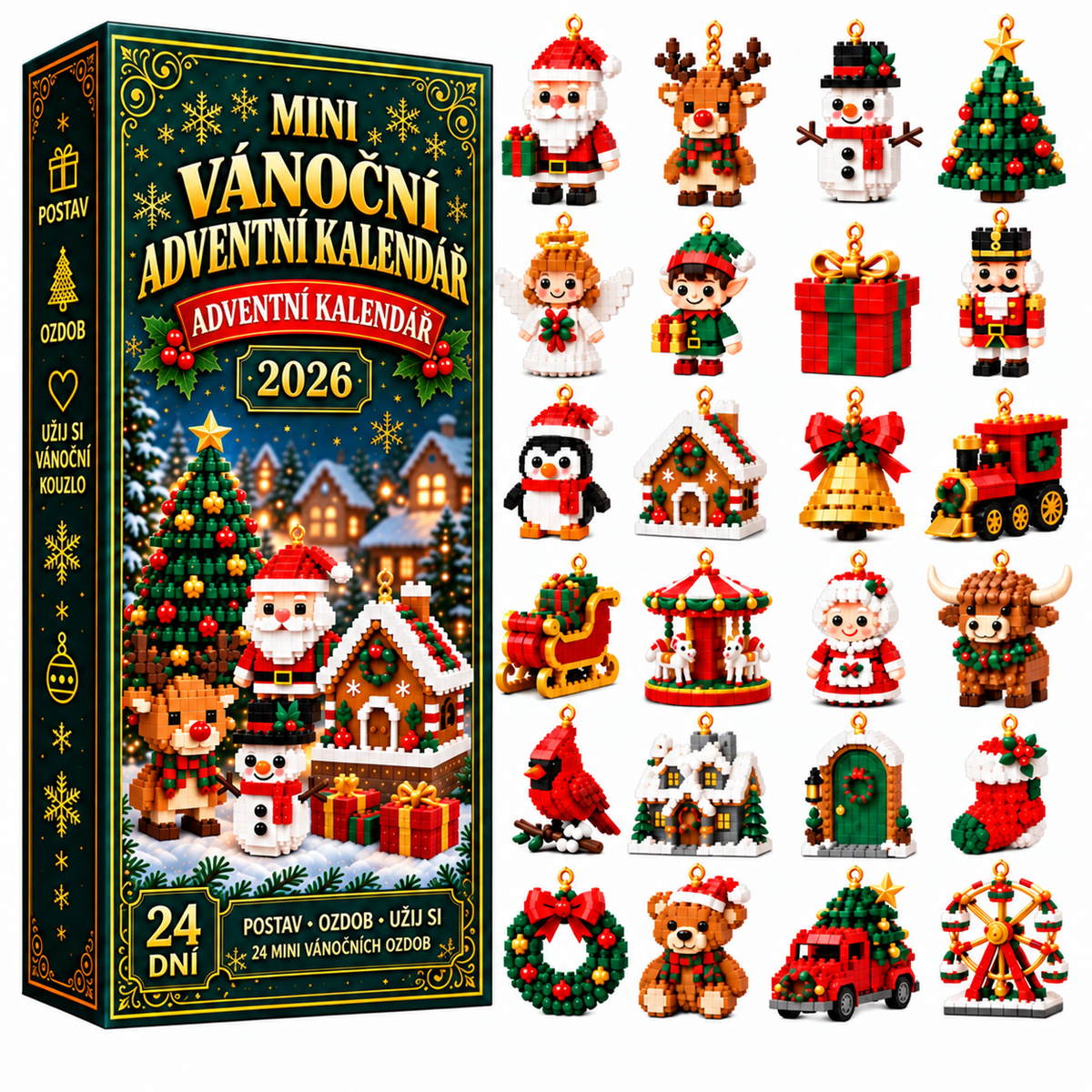 BILLHOL® 💍Adventní kalendář – 24 kouzelných vánočních překvapení | Limitovaná edice 2026