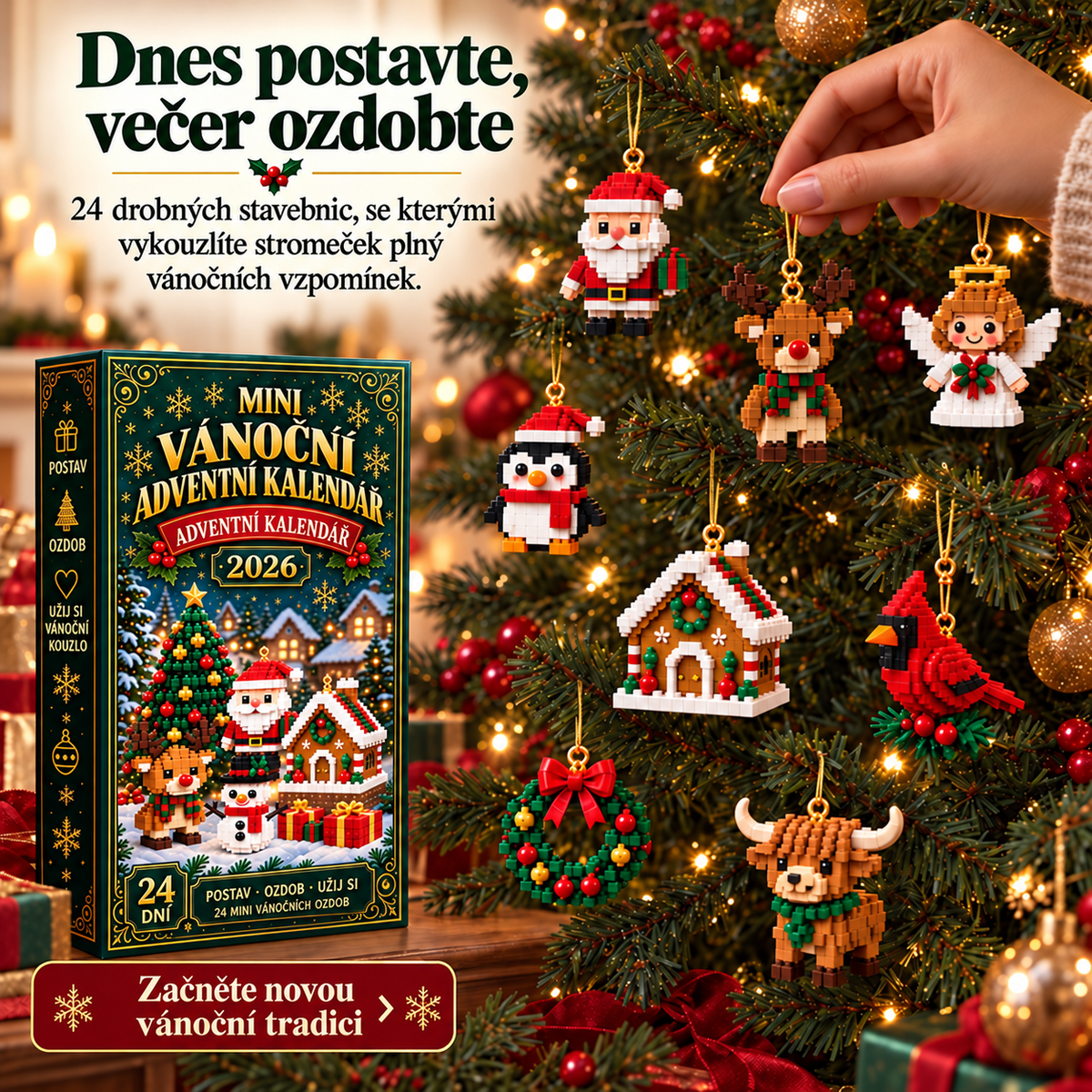 BILLHOL® 💍Adventní kalendář – 24 kouzelných vánočních překvapení | Limitovaná edice 2026