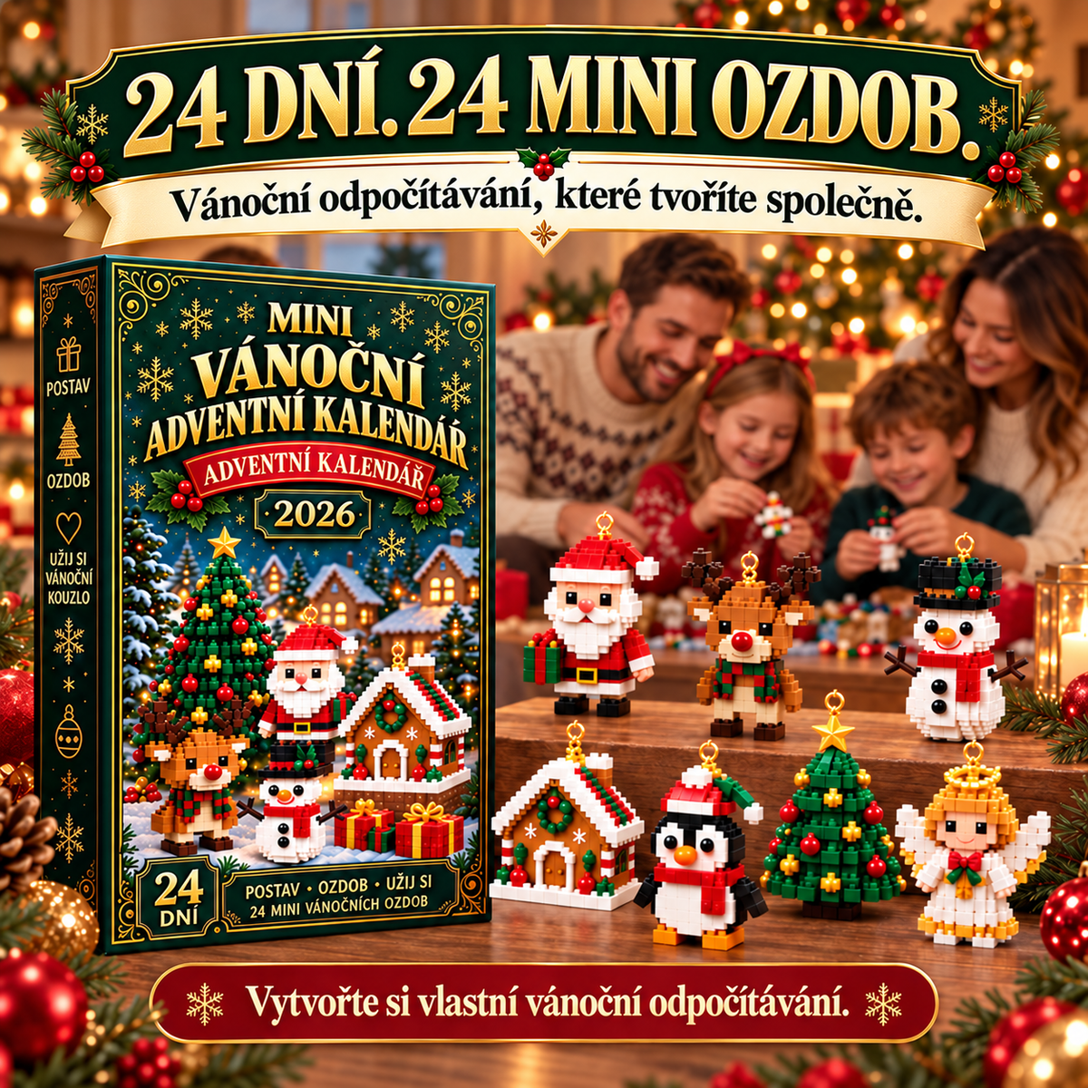 BILLHOL® 💍Adventní kalendář – 24 kouzelných vánočních překvapení | Limitovaná edice 2026