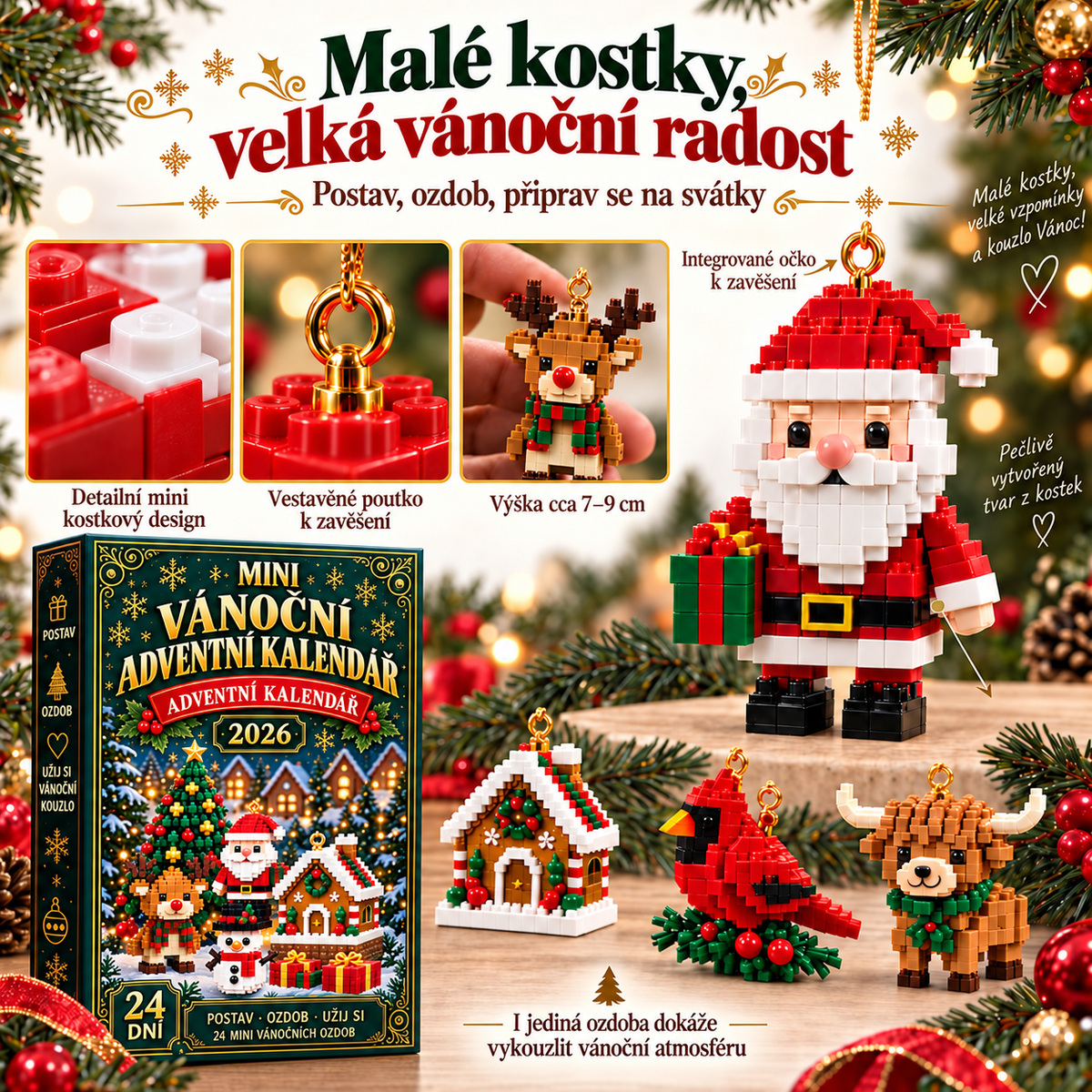 BILLHOL® 💍Adventní kalendář – 24 kouzelných vánočních překvapení | Limitovaná edice 2026
